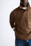 Textured polo shirt