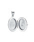 ფოტო #2 პროდუქტის Medium Simple Dome Oval Photo Lockets For Women Teen Hold Pictures Polished .925 Silver Locket Necklace Pendant 1.25 Inch