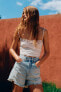 Фото #6 товара Шорты джинсовые с высокой талией ZARA Trf CrazyBlue
