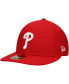 Фото #2 товара Men's Scarlet Philadelphia Phillies Low Profile 59FIFTY Fitted Hat