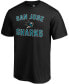 ფოტო #2 პროდუქტის Men's Black San Jose Sharks Team Victory Arch T-shirt