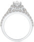 Фото #5 товара GIA Certified Diamond Marquise & Round Halo Bridal Set (2-1/4 ct. t.w.) in 14k White Gold