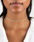 ფოტო #3 პროდუქტის Thin Tennis Choker in 14k Gold Plated Over Sterling Silver