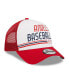 Фото #4 товара Men's White, Red Los Angeles Angels Stacked A-Frame Trucker 9FORTY Adjustable Hat