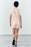 Short knit polo dress with sequins