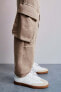 Plush cargo trousers