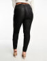 Фото #6 товара ASOS DESIGN Curve coated skinny jean in black