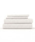 Фото #9 товара Linen Rayon From Bamboo Blend Deep Pocket 300 Thread Count 4 Piece Sheet Set, Full