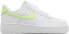 Фото #1 товара [DD8959-114] Womens Nike AIR FORCE 1 '07 'WHITE LIME GREEN'