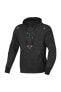 Motorradhoodie Macna Byron Schwarz-Grau