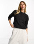 Vero Moda round neck knitted jumper in black melange