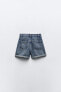 Trf high-rise mom fit denim bermuda shorts