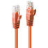 Lindy 1m Cat.6 U/UTP Cable - Orange - 1 m - Cat6 - U/UTP (UTP) - RJ-45 - RJ-45