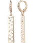 ფოტო #1 პროდუქტის Gold-Tone Crystal Scattered Linear Drop Earrings