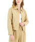 Фото #3 товара Women's Twill Collared Jacket, Created for Macy's
