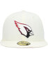 Men's Cream Arizona Cardinals Chrome Color Dim 59FIFTY Fitted Hat