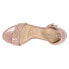 CL by Laundry Jordyn Quilted Block Heels Womens Beige Dress Sandals IJVC1QPCS-7