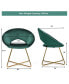 Фото #5 товара Modern Velvet Accent Chair Upholstered Vanity Chair