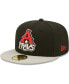 Men's Black Arkansas Travelers Authentic Collection Road 59FIFTY Fitted Hat