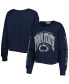 Women's Navy Penn State Nittany Lions Parkway II Cropped Long Sleeve T-shirt