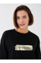 Фото #1 товара LCWAIKIKI Classic Bisiklet Yaka Baskılı Uzun Kollu Kadın Sweatshirt Tunik