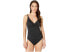 Фото #1 товара Tommy Bahama 271013 Woman Black Pearl Crossover Front One Piece Swimsuit Size 6