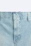 Фото #9 товара Джинсовые шорты с полосами из кружева кроше — limited edition ZARA