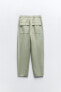 Trousers with an elasticated waistband