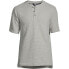 Men's Tall Waffle Short Sleeve Pajama Henley T-Shirt