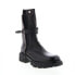 Фото #2 товара A.S.98 Hallsey A54202-101 Womens Black Leather Hook & Loop Mid Calf Boots 6