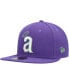 Men's Purple California Angels Cooperstown Collection Lime Side Patch 59FIFTY Fitted Hat