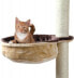 Фото #1 товара Когтеточка для кошек Trixie Pluszowa, с металлической рамой, ø 38 см, бежево/коричневый
