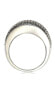 ფოტო #2 პროდუქტის Suzy Levian Sterling Silver Cubic Zirconia Multi-Color Pave Ring