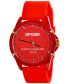 ფოტო #6 პროდუქტის Unisex 71st Red Silicone Strap Watch 44mm