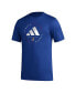 Фото #2 товара Men's Royal Kansas Jayhawks Stripe Up AEROREADY Pregame T-shirt