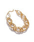 ფოტო #1 პროდუქტის Women's Gold Metallic Chainlink Necklace