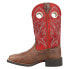 Justin Boots Liberty Water Buffalo Embroidery 11 Inch Wide Square Toe Cowboy Wo