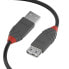 Фото #1 товара USB-кабель LINDY 36701 Чёрный 50 cm (1 штук)