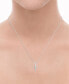 ფოტო #2 პროდუქტის Diamond Cross 18" Pendant Necklace (1/10 ct. t.w.) in 14k Gold