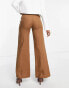 Фото #2 товара & Other Stories linen high waist belted tailored trousers in brown