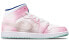 Кроссовки мужские Jordan Air Jordan 1 Mid Рождественская тема Ограниченная серия GS Macaron White 36 - фото #4