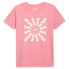 Puma Novelty Sun Graphic Crew Neck Short Sleeve T-Shirt Womens Pink Casual Tops