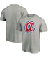 Фото #4 товара Men's Heathered Gray Atlanta Braves Cooperstown Collection Forbes Team T-shirt
