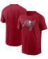 Фото #3 товара Men's Big and Tall Red Tampa Bay Buccaneers Primary Logo T-shirt