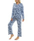 ფოტო #6 პროდუქტის Women's 2-Pc. Whisperluxe Printed Pajamas Set