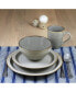 Фото #7 товара Allure 16 Piece Dinnerware Set, Service for 4