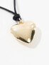 Pieces double string heart necklace in gold Золотистый - фото #3