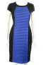 Maggy London Womens 121847 Black and Blue Pencil Stretch Bodycon Dress Size 6