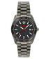 ფოტო #1 პროდუქტის Men's Swiss Black Ion Plated Stainless Steel Bracelet Watch 42mm