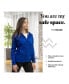 ფოტო #9 პროდუქტის Women's Premium Zip-Up Hoodie with Smooth Matte Finish & Cozy Fleece Inner Lining Sweater with Hood